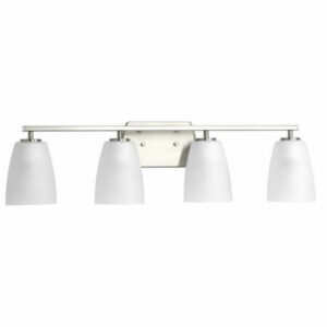 Progress Leap 4-Light Bath Vanity P300134-009, Brushed Nickel