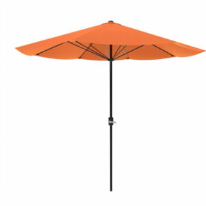 Pure Garden Aluminum Patio Umbrella With Auto Crank, Terracotta, 9'