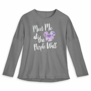 Purple Wall Long Sleeve T-Shirt for Women Walt Disney World