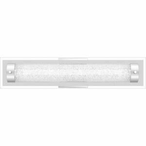 Quoizel PCGZ8522 Glitz Single Light 22" Wide Integrated LED Bath Bar Polished Chrome Indoor Lighting Bathroom Fixtures Bath Bar