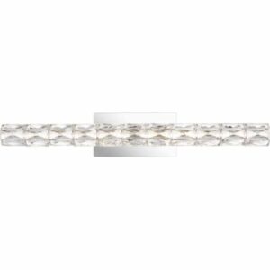 Quoizel PCLU8533 Luster Single Light 33" Wide Integrated LED Bath Bar Polished Chrome Indoor Lighting Bathroom Fixtures Bath Bar