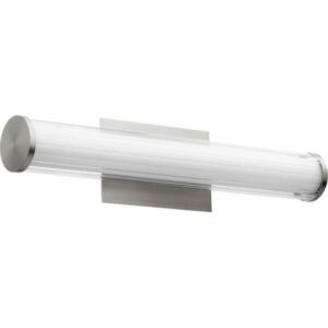 Quorum International 912-23 2 Light 23" Wide LED ADA Bath Bar Satin Nickel Indoor Lighting Bathroom Fixtures Bath Bar