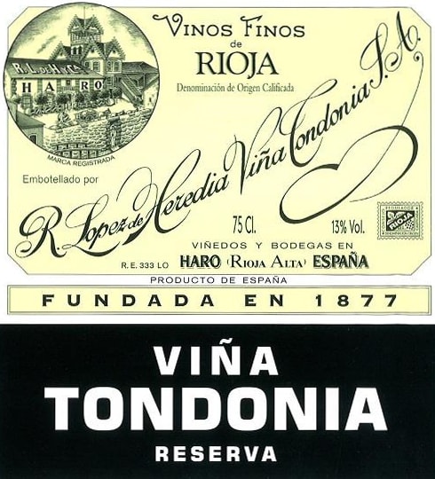 R. Lopez de Heredia 2007 Rioja Vina Tondonia Reserva - Tempranillo Red Wine