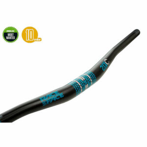 Race Face SIXC Carbon Riser Handlebar - 31.8mm - Turquoise Logo