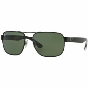 Ray-Ban RB3530 Sunglasses Black/Dark Green - Case Sunglasses at Academy Sports