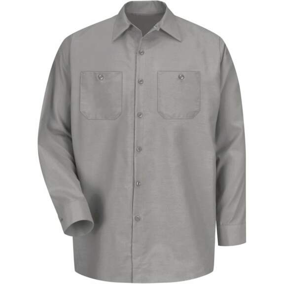 Red Kap Men's Long Sleeve Industrial Work Shirt Light Gray, Medium Tall - Men's Longsleeve Work Shirts at Academy Sports Red Kap Men's Long Sleeve Industrial Work Shirt Light Gray, Medium Tall - Men's Longsleeve Work Shirts at Academy Sports