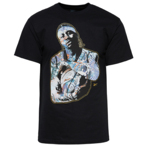 Reebok Mens Allen Iverson Reebok Allen Iverson Mural T-Shirt - Mens Black Size S