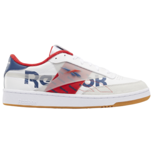 Reebok Mens Reebok Club C ATI - Mens Shoes White/Red/Blue Size 11.5