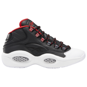 Reebok Mens Reebok Question Mid X Adidas Harden - Mens Shoes Black/White/Scarlet Size 07.5