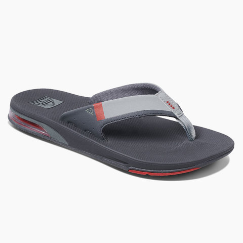 Reef Fanning Low Sandals - Men's Grey/red 10.0 Reef Fanning Low Sandals - Men's Grey/red 10.0