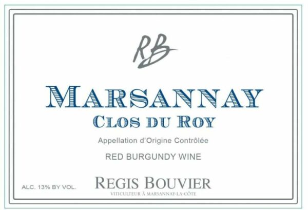 Regis Bouvier 2017 Marsannay Clos Du Roy - Pinot Noir Red Wine