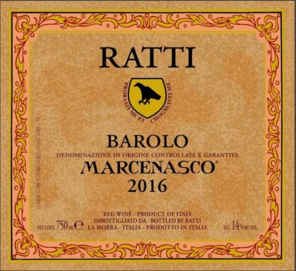 Renato Ratti 2016 Marcenasco Barolo - Nebbiolo Red Wine