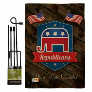 Republicans Americana Patriotic Garden Flag Set