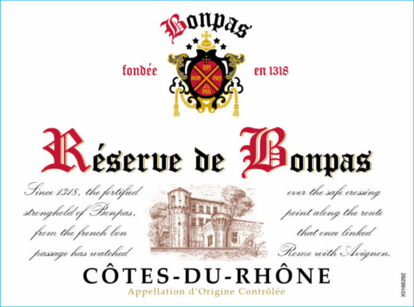 Reserve de Bonpas 2018 Cotes du Rhone - Rhone Blends Red Wine