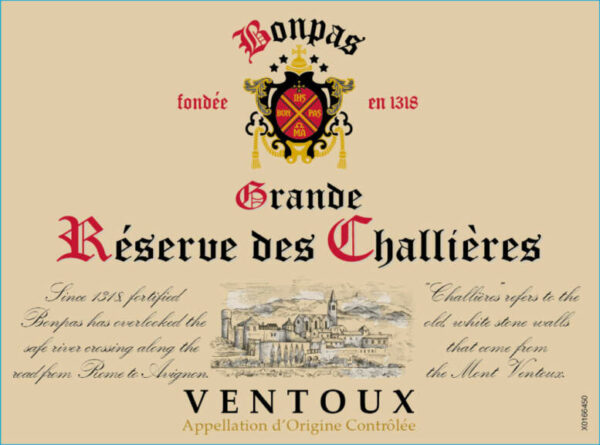 Reserve de Bonpas 2018 Ventoux - Rhone Blends Red Wine