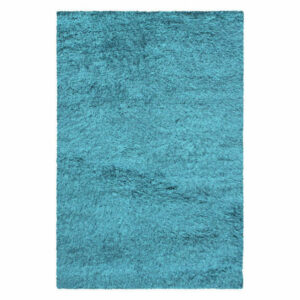 Retro Tufted Shag Indoor Living Room Area Rug, 4'x6', Cyan