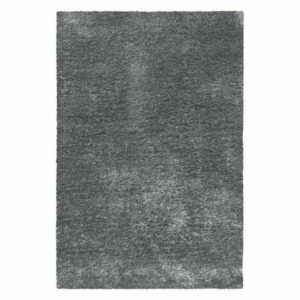 Retro Tufted Shag Indoor Living Room Area Rug, 4'x6', Gray