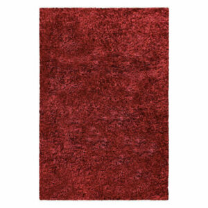 Retro Tufted Shag Indoor Living Room Area Rug, 6'x9', Burgundy