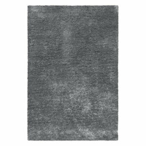 Retro Tufted Shag Indoor Living Room Area Rug, 6'x9', Gray