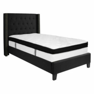 Riverdale Twin Size Upholstered Bed With Mattress HG-BMF-37-GG