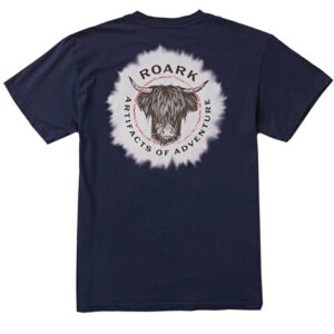 Roark Long Haired Drifter Premium Tee Shirt - Men's Navy Md