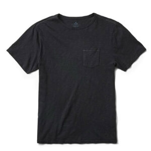 Roark Revival Well Worn Midnight Knit Pocket Tee Shirt - Men's Black