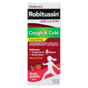Robitussin Children's Cough & Cold Long-Acting Fruit Punch - 4.0 oz