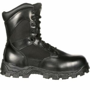 Rocky Men's AlphaForce SR Zipper Waterproof Duty Tactical Boots Black, 5 - Service Shoes at Academy Sports