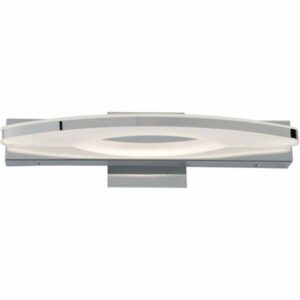 Rogue Decor 611060 Sydney Single Light 15-3/4" Wide Integrated LED Bath Bar Chrome Indoor Lighting Bathroom Fixtures Bath Bar