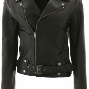 SAINT LAURENT BIKER JACKET 36 Black Leather