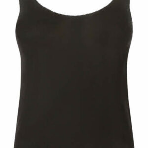 SAINT LAURENT GEORGETTE TANK TOP 38 Black