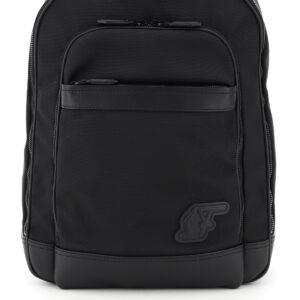 SALVATORE FERRAGAMO FABRIC BACKPACK SF MONOGRAM OS Black Leather, Technical