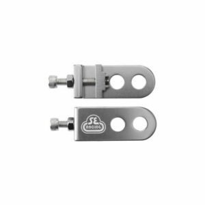 SE Bikes Lockit Chain Tensioner - Fits 3/8" (10mm) Axle - Silver