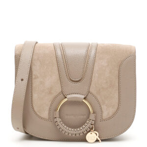 SEE BY CHLOE HANA SHOULDER BAG OS Grey, Beige Leather