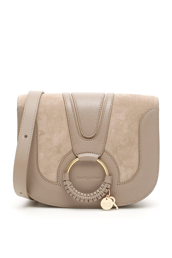 SEE BY CHLOE HANA SHOULDER BAG OS Grey, Beige Leather