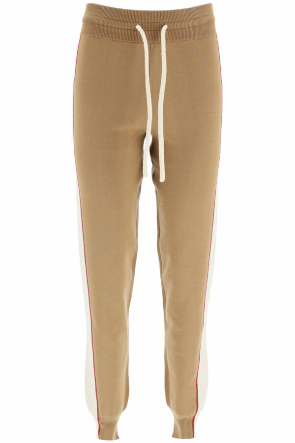 SEE BY CHLOE JOGGER PANTS M Brown, Beige, Red Cotton