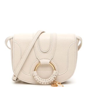 SEE BY CHLOE MINI HANA SHOULDER BAG OS Beige, White Leather