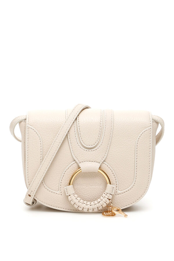 SEE BY CHLOE MINI HANA SHOULDER BAG OS Beige, White Leather