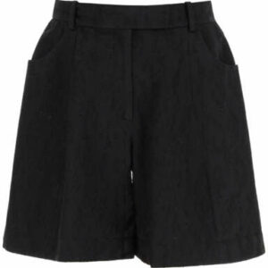 SIMONE ROCHA EMBROIDERED SCULPTED SHORTS 6 Black