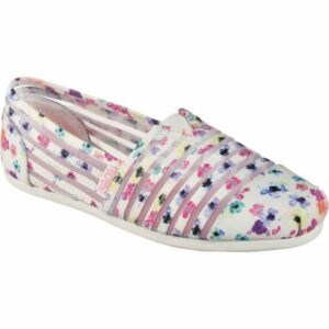 SKECHERS Women's Bobs Plush Floral Wild Lilly Shoes White, 8.5 - Women's Casual at Academy Sports