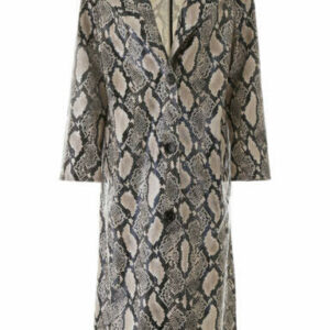 STAND PYTHON PRINT MOLLIE COAT 38 Beige, Black