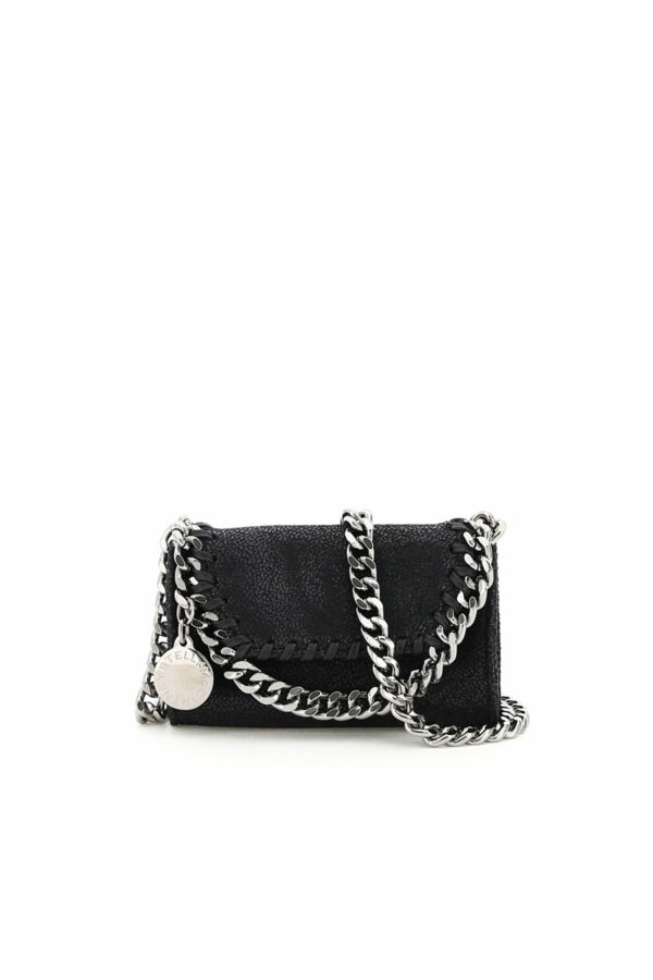 STELLA McCARTNEY FALABELLA MICRO SHOULDER BAG OS Black Faux leather