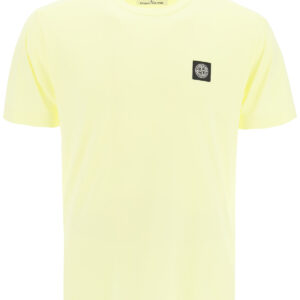 STONE ISLAND T-SHIRT LOGO PATCH S Yellow Cotton