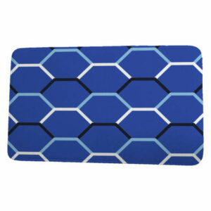 Sail, Sun, & Fun Cool Shades Geometric Print Bath Mat, Blue, 21"x34"