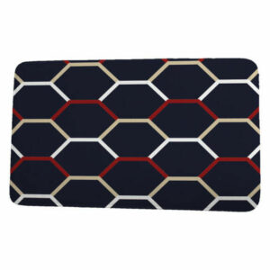 Sail, Sun, & Fun Cool Shades Geometric Print Bath Mat, Navy Blue, 21"x