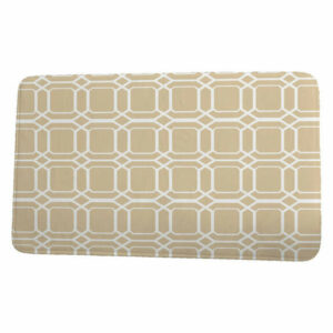 Sail, Sun, & Fun O the Fun Geometric Print Bath Mat, Taupe, 21"x34"