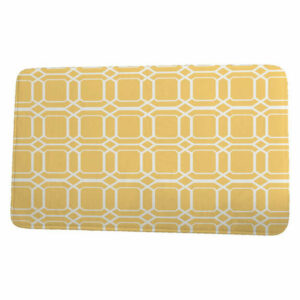 Sail, Sun, & Fun O the Fun Geometric Print Bath Mat, Yellow, 21"x34"