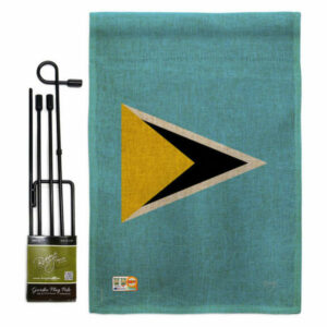 Saint Lucia Flags of the World Nationality Garden Flag Set