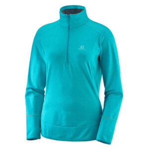 Salomon Discovery Half Zip - Women's Tile Blue Sm