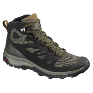 Salomon Outline Mid GTX Hiking Shoes Black/beluga/cape 10.5